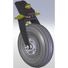 Dual Arm Tail Wheel Assembly 10 Inch Pneumatic 400 Load Dual Arm Tail Wheel Assembly 10 Inch Pneumatic 400 Load